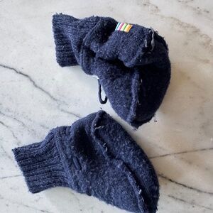 Joha wool booties 70cm in navy
